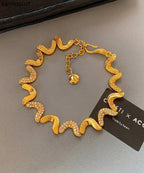 Chic Zircon Double-layer Metal And Pearl Bracelet Two Pieces Set