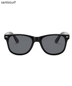 Simple Grey Resin UV Protection Sunglasses