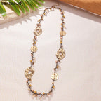 Beaded Braided Fashion Long Necklace