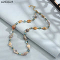 Colorful Natural Stone Necklace
