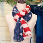 Comfy Vintage STARS & STRIPES Infinity Scarf
