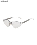 American Style Diamond Studded Frameless Sunglasses