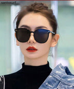 Boho Black Resin Ultraviolet-Proof Sunglasses