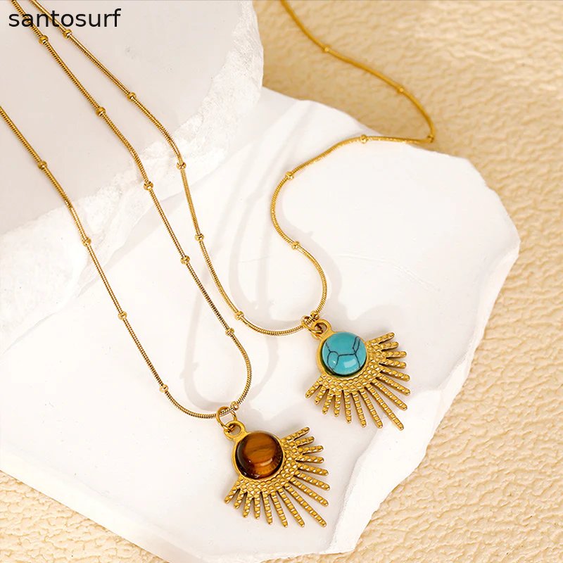 Geometric Embellished Fashion Necklace