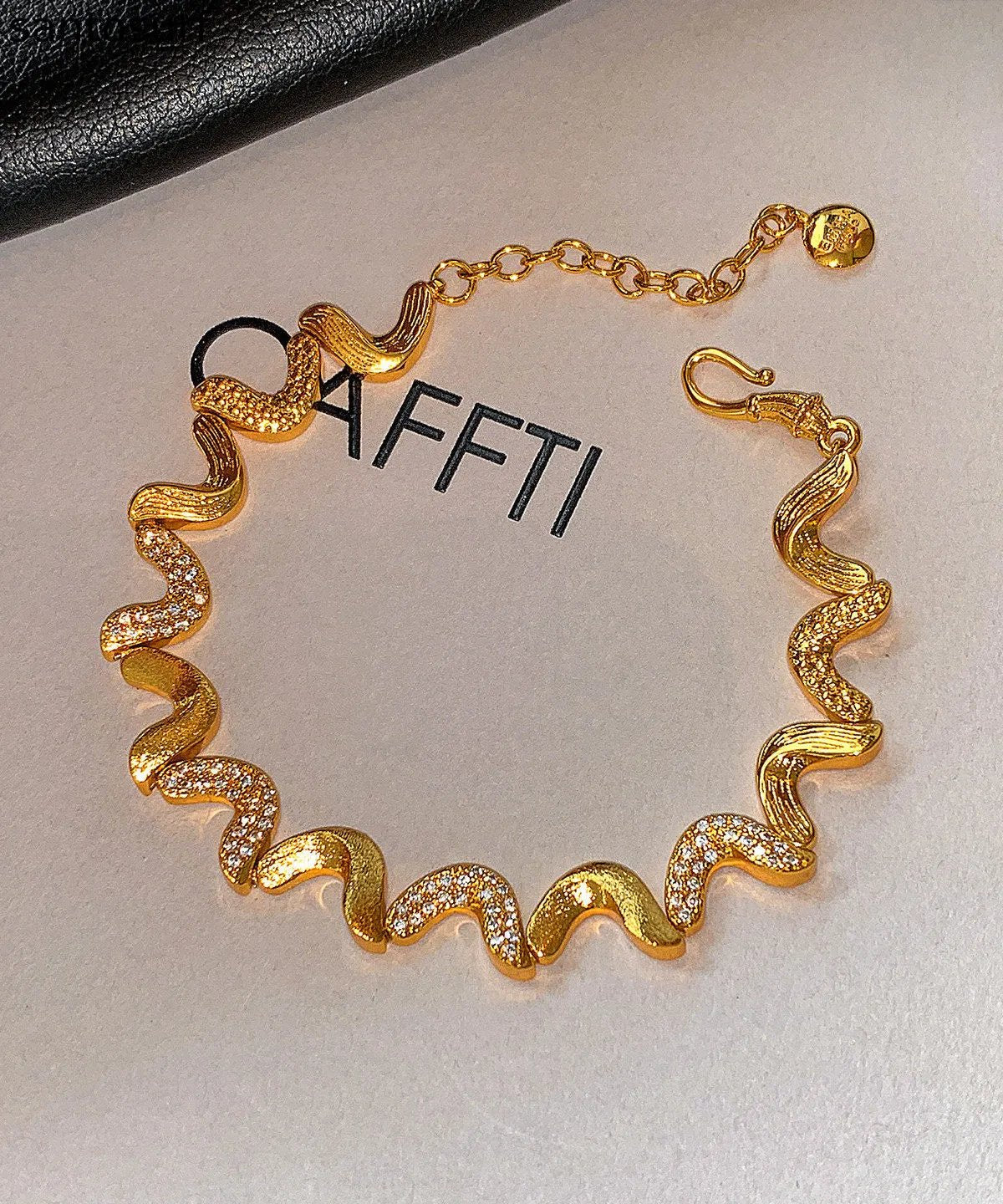 Chic Zircon Double-layer Metal And Pearl Bracelet Two Pieces Set