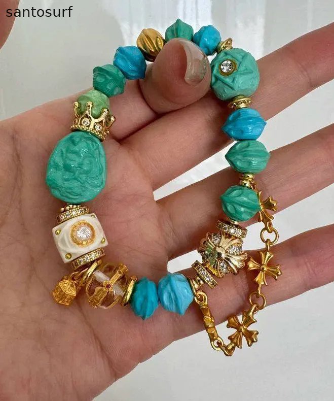 Fashion Alloy Zircon Mermaid Princess Charm Bracelet