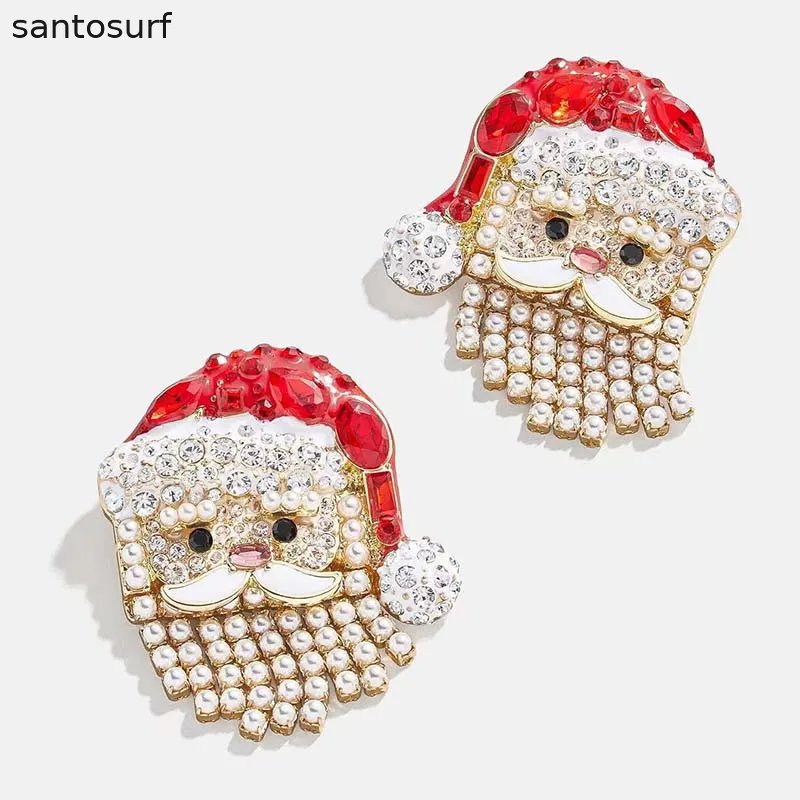 Pearl Santa Silver Earrings