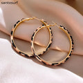 Golden Glow Hoop Earrings